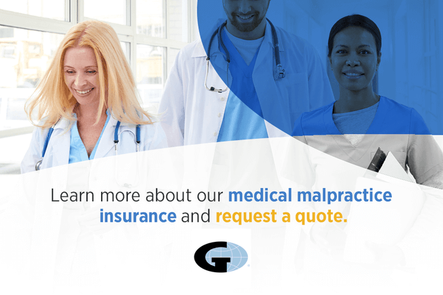 Learn more about our medical malpractice insurance and request a quote.