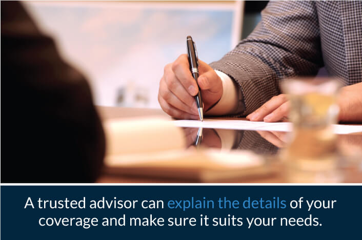 A Trusted Advisor Can Explain the Details of Your Coverage a trusted malpractice insurance advisor expaining details of coverage plan