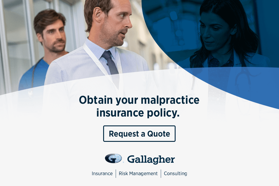 obtain your malpractice insurance policy